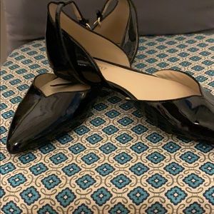 Nine West black Patent leather flats